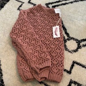 Jessica Simpson crochet sweater